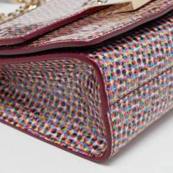 Pre Owned Jimmy Choo Multicolor Patent Leather Rebel Crossbody Bag