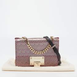 Pre Owned Jimmy Choo Multicolor Patent Leather Rebel Crossbody Bag