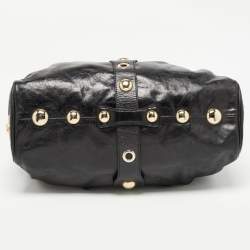 Pre Owned Jimmy Choo Black Leather Riki Tote