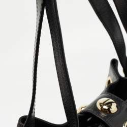 Pre Owned Jimmy Choo Black Leather Riki Tote