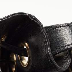 Pre Owned Jimmy Choo Black Leather Riki Tote