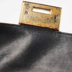 مملوكة مسبقًا Jimmy Choo Black Leather Rebel Shoulder Bag