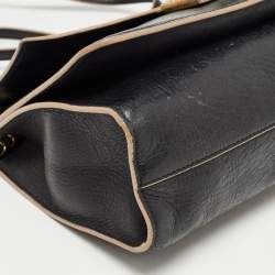 مملوكة مسبقًا Jimmy Choo Black Leather Rebel Shoulder Bag