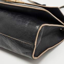 مملوكة مسبقًا Jimmy Choo Black Leather Rebel Shoulder Bag