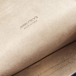 Pre Owned Jimmy Choo Black Velvet Mini Embellished Lockett Shoulder Bag