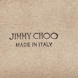 Pre Owned Jimmy Choo Black Velvet Mini Embellished Lockett Shoulder Bag