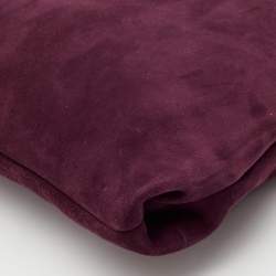 Pre Owned Jimmy Choo Purple Velvet Callie Clutch Bag