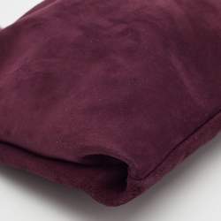 Pre Owned Jimmy Choo Purple Velvet Callie Clutch Bag