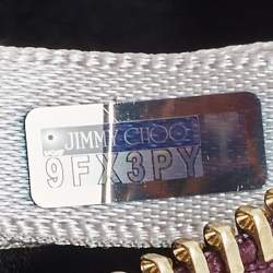 Pre Owned Jimmy Choo Purple Velvet Callie Clutch Bag