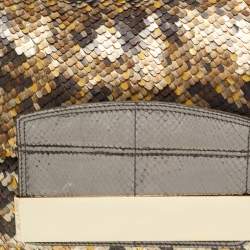 Pre Owned Jimmy Choo Multicolor Metal Sequins Carolina Chain Shoulder Bag