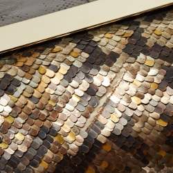 Pre Owned Jimmy Choo Multicolor Metal Sequins Carolina Chain Shoulder Bag