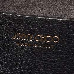 Pre Owned Jimmy Choo Black Leather Small Varenne Shoulder Bag