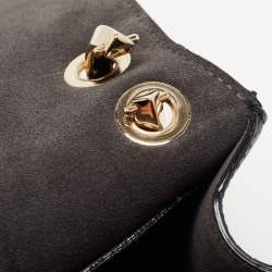 Pre Owned Jimmy Choo Black Leather Small Varenne Shoulder Bag