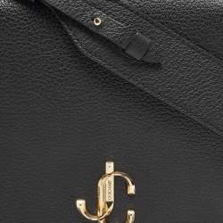 Pre Owned Jimmy Choo Black Leather Small Varenne Shoulder Bag