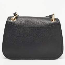 Pre Owned Jimmy Choo Black Leather Small Varenne Shoulder Bag