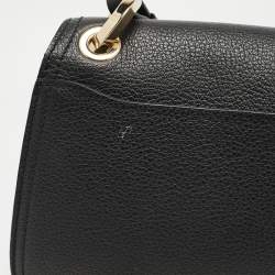 Pre Owned Jimmy Choo Black Leather Small Varenne Shoulder Bag