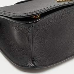 Pre Owned Jimmy Choo Black Leather Small Varenne Shoulder Bag