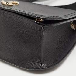 Pre Owned Jimmy Choo Black Leather Small Varenne Shoulder Bag