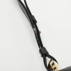 Pre Owned Jimmy Choo Black Leather Small Varenne Shoulder Bag