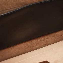 Pre Owned Jimmy Choo Black Glossy Leather Lockett Envelope Clutch