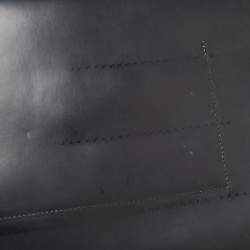 Pre Owned Jimmy Choo Black Glossy Leather Lockett Envelope Clutch