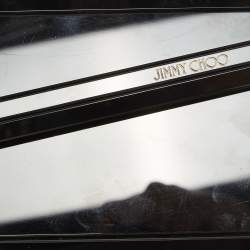 Pre Owned Jimmy Choo Black Acrylic and Leather Candy Chain Clutch 