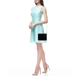 Pre Owned Jimmy Choo Black Acrylic and Leather Candy Chain Clutch 