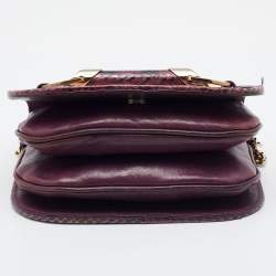 Pre Owned Jimmy Choo Multicolor Leather and Watersnake Leather Zadie Crossbody Bag