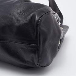 Pre Owned Jimmy Choo Black Leather Ramona Shoulder Bag