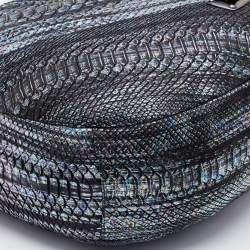 Jimmy Choo Multicolor Holographic Python Sky Hobo