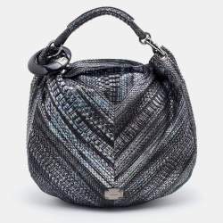 Jimmy Choo Multicolor Holographic Python Sky Hobo
