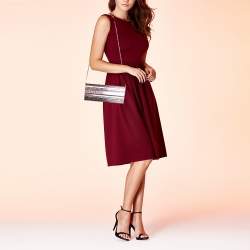 Pre Owned Jimmy Choo Gold Ombre Glitter Acrylic Sweetie Chain Clutch