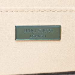 Pre Owned Jimmy Choo Gold Ombre Glitter Acrylic Sweetie Chain Clutch