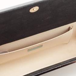 Pre Owned Jimmy Choo Gold Ombre Glitter Acrylic Sweetie Chain Clutch