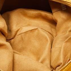 Jimmy Choo Yellow Python Effect Leather Fringed  Hobo