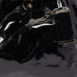 Pre Owned Jimmy Choo Black Patent Leather Lola Hobo