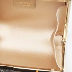 Jimmy Choo Grey Glitter Trinket Clutch