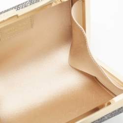 Jimmy Choo Grey Glitter Trinket Clutch