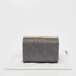 Jimmy Choo Grey Glitter Trinket Clutch