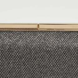 Jimmy Choo Grey Glitter Trinket Clutch