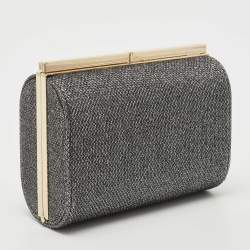 Jimmy Choo Grey Glitter Trinket Clutch