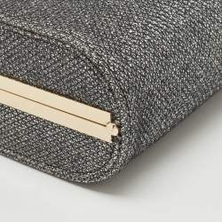 Jimmy Choo Grey Glitter Trinket Clutch