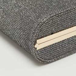 Jimmy Choo Grey Glitter Trinket Clutch