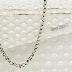 Pre Owned Jimmy Choo White Bubble Wrap Acrylic Candy Chain Clutch