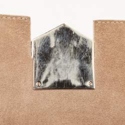 Pre Owned Jimmy Choo Silver Leather Lockett City Shoulder Bag