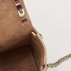 Pre Owned Jimmy Choo Silver Leather Lockett City Shoulder Bag