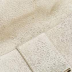 Pre Owned Jimmy Choo Metallic Silver Leather Rebel Clutch