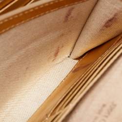 Pre Owned Jimmy Choo Gold Leather Sonia Crossbody Bag