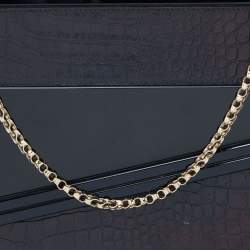 Pre Owned Jimmy Choo Black Croc Embossed Leather and Acrylic Candy Chain Clutch