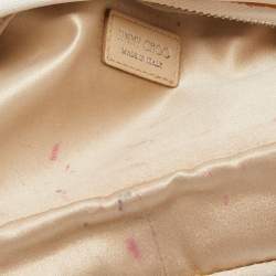 Pre Owned Jimmy Choo White Leather Carolina Crossbody Bag